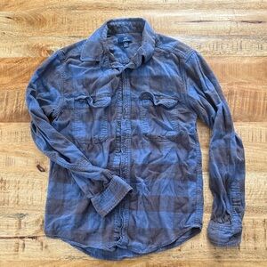 George flannel men’s small button down shirt